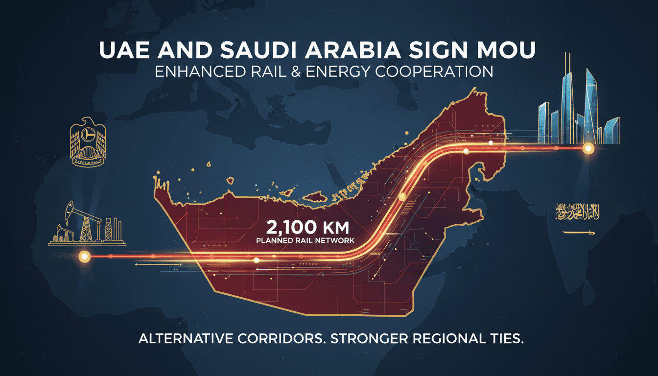 UAE and Saudi Arabia Sign MoU for Enhanced Rail and Energy Cooperation