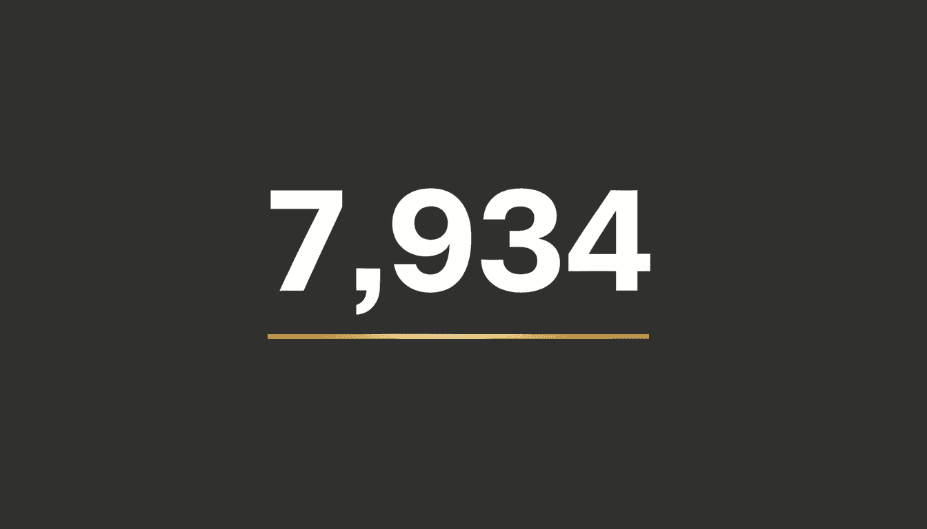 Bold typographic graphic displaying 7934 deportations for Saudi Arabia labor enforcement update