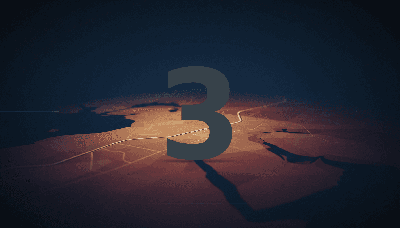 Minimalist map graphic highlighting the Damascus-Homs international highway route after a fatal car explosion in Syria