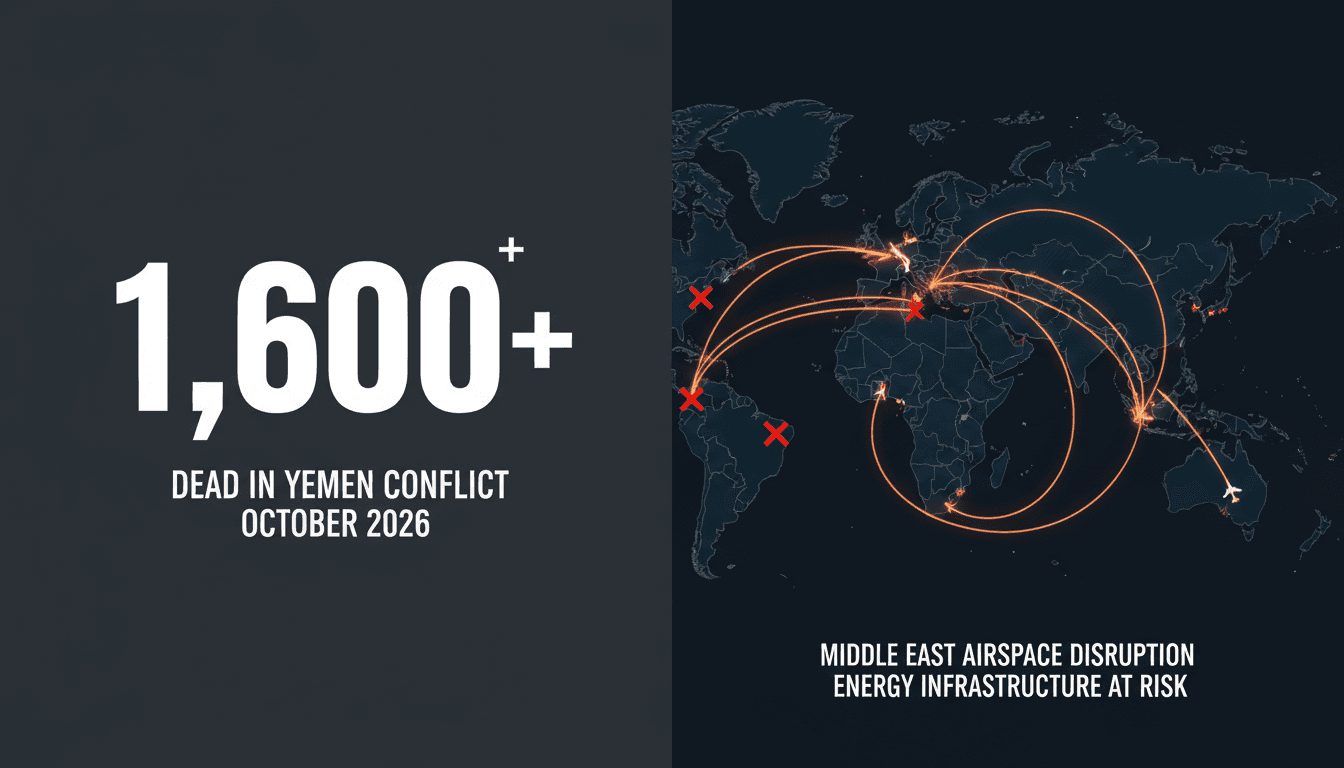 Minimalist infographic displaying disrupted regional flight routes and intercepted missile alerts over Saudi Arabia