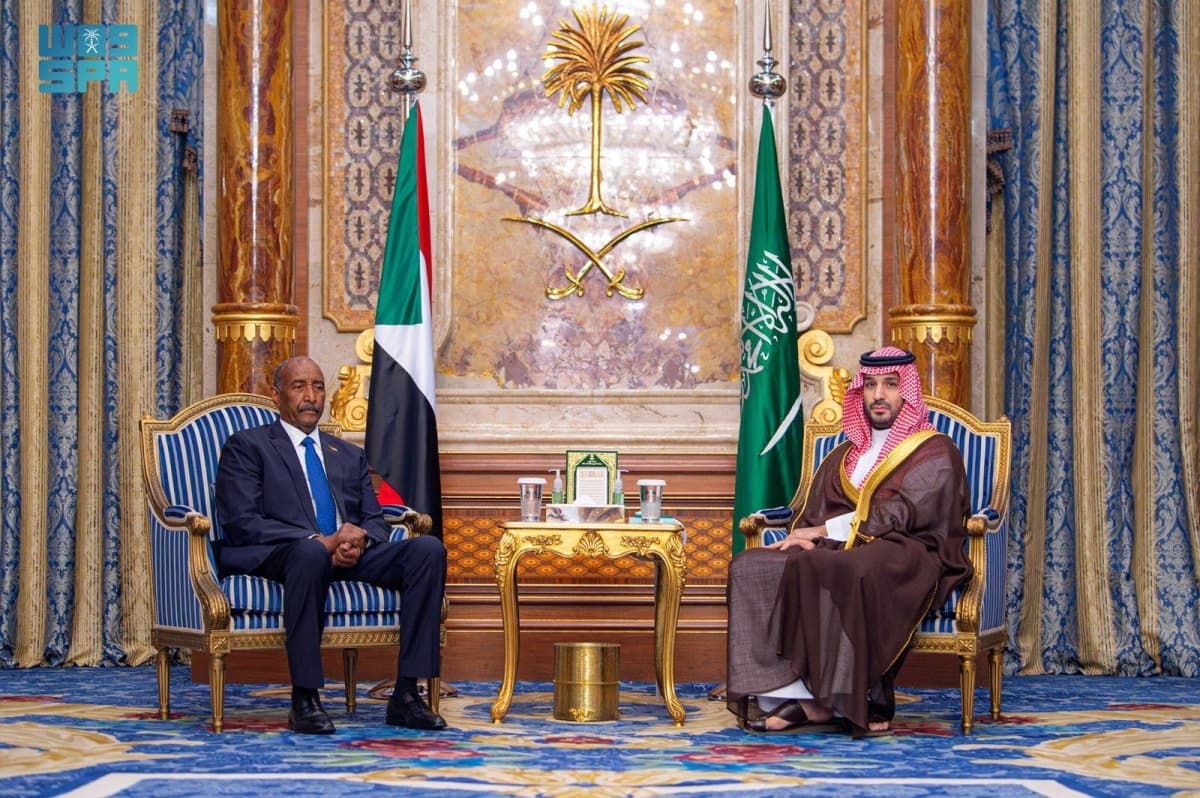 Saudi Crown Prince Mohammed bin Salman Meets Sudan's Transitional Sovereignty Council Chairman