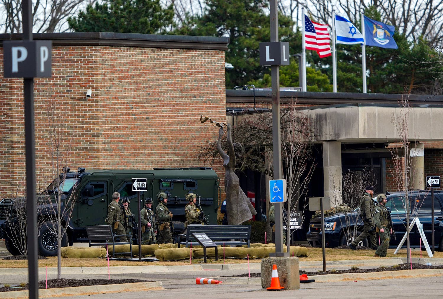 Vehicle-ramming attack at Temple Israel synagogue in Michigan results in targeted violence against Jewish community