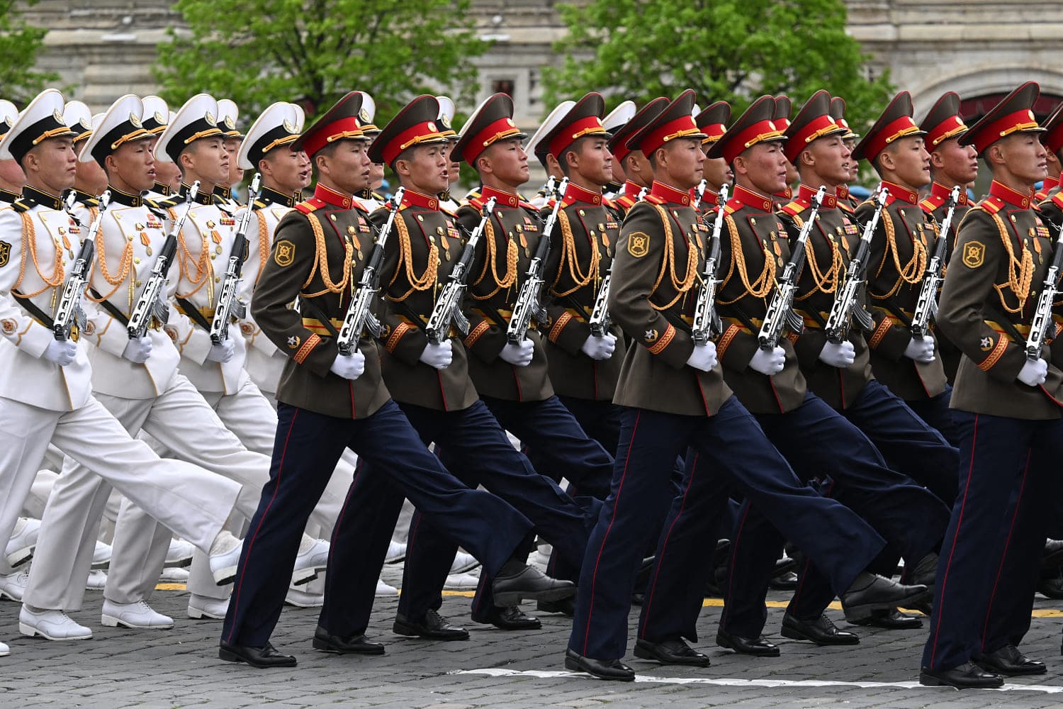 North Korean Troops March in Russia's Victory Day Parade Amid Ukraine Ceasefire