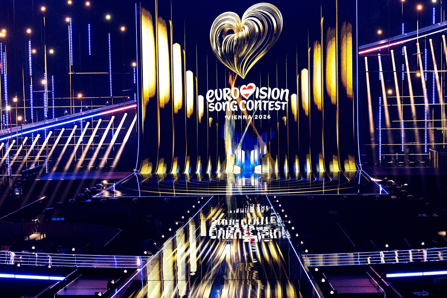 Protesters at the Eurovision Song Contest 2026 in Vienna