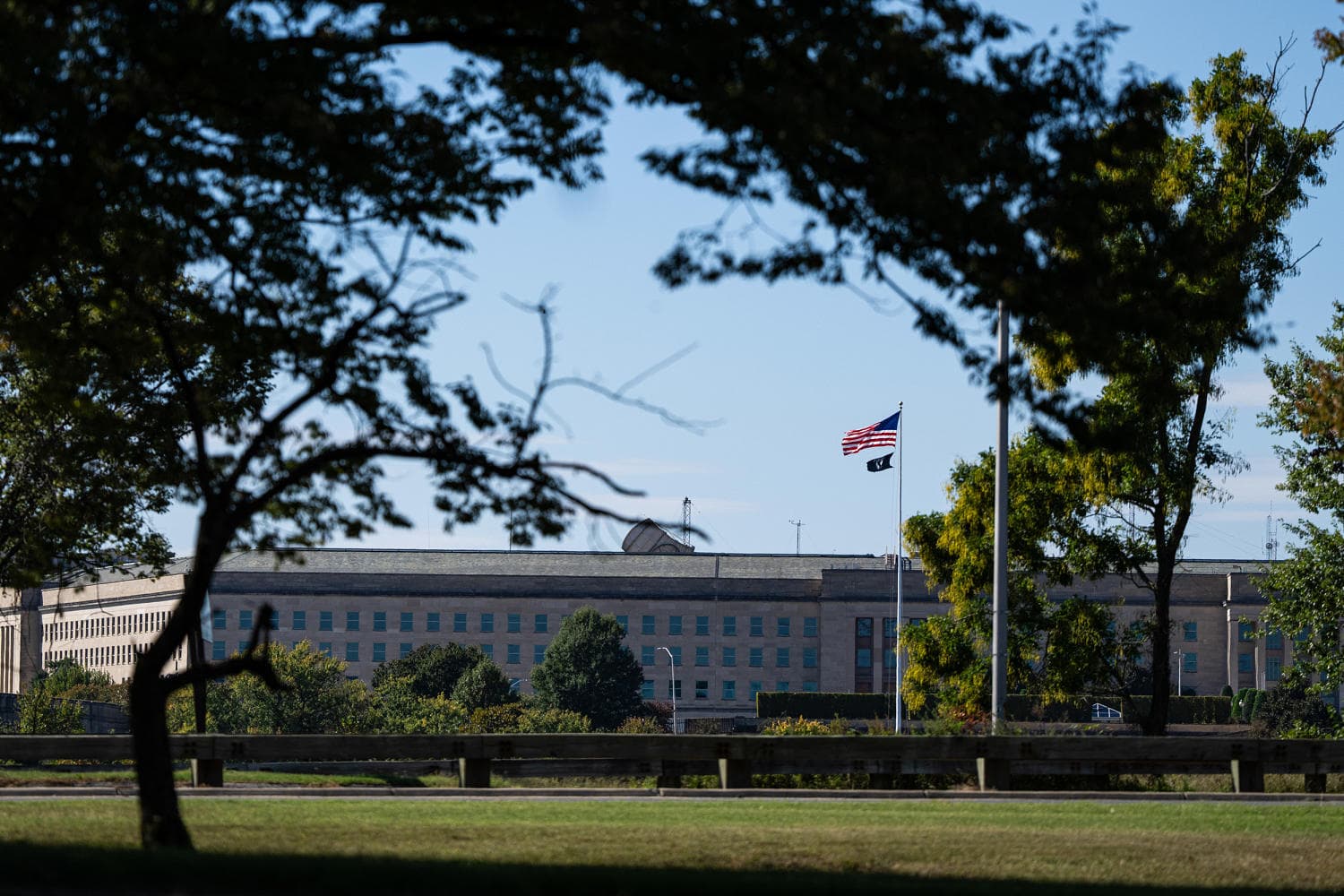 Emergency response teams at the Pentagon during a hazardous materials incident.
