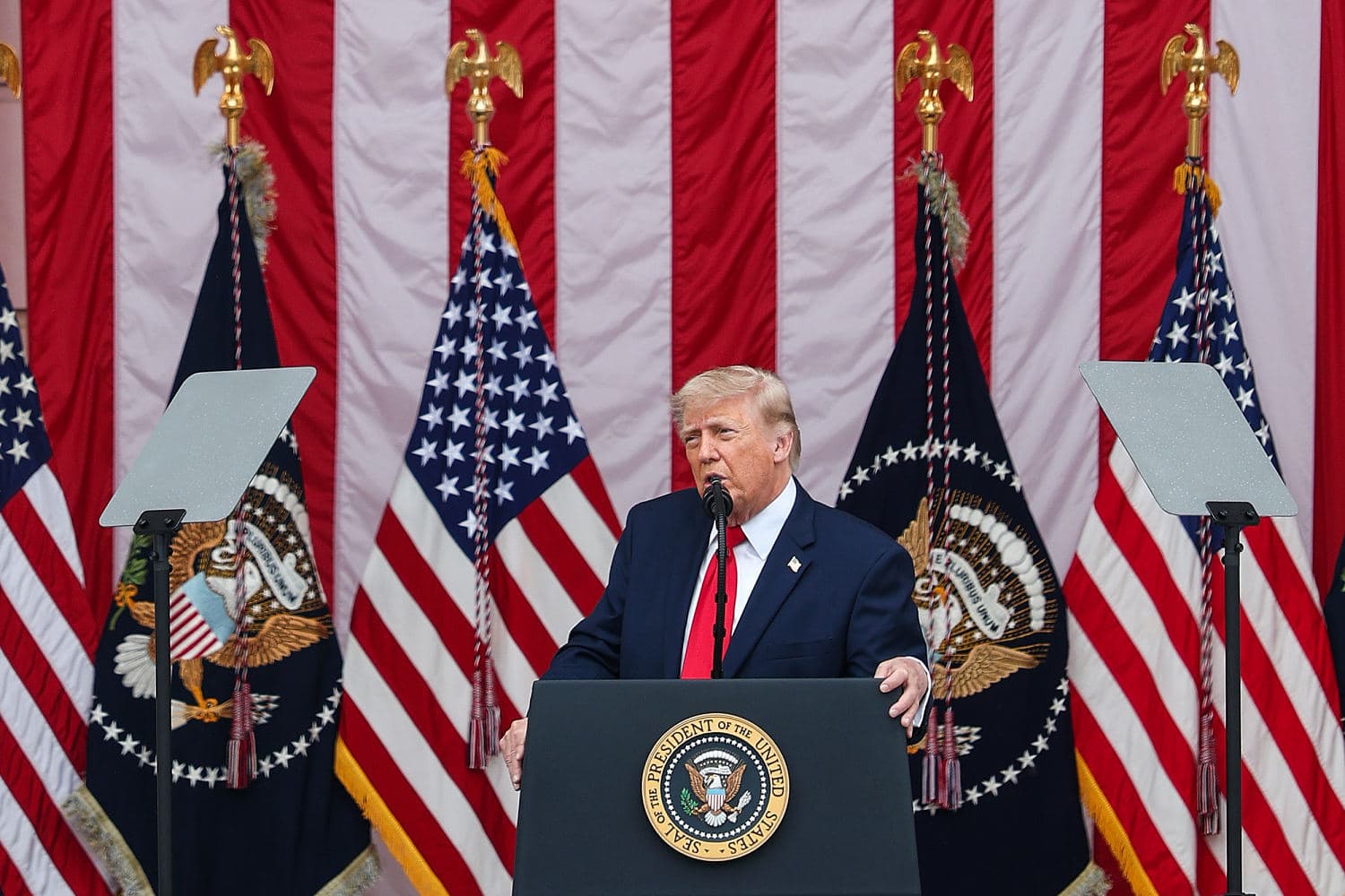 President Trump discussing cryptocurrency regulation and the CLARITY Act.