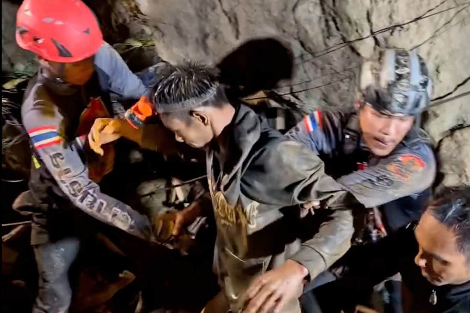 Rescue operation for miners trapped in a flooded cave in Laos