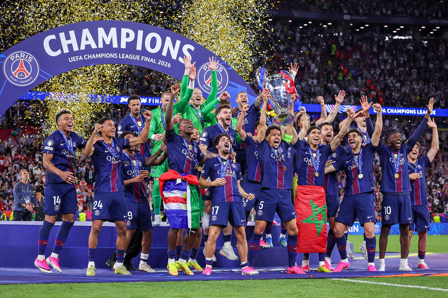 Paris Saint-Germain Claims Consecutive UEFA Champions League Titles with Penalty Shootout Win Over Arsenal