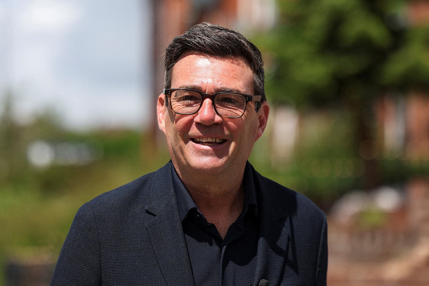 Andy Burnham campaigning for the Makerfield by-election