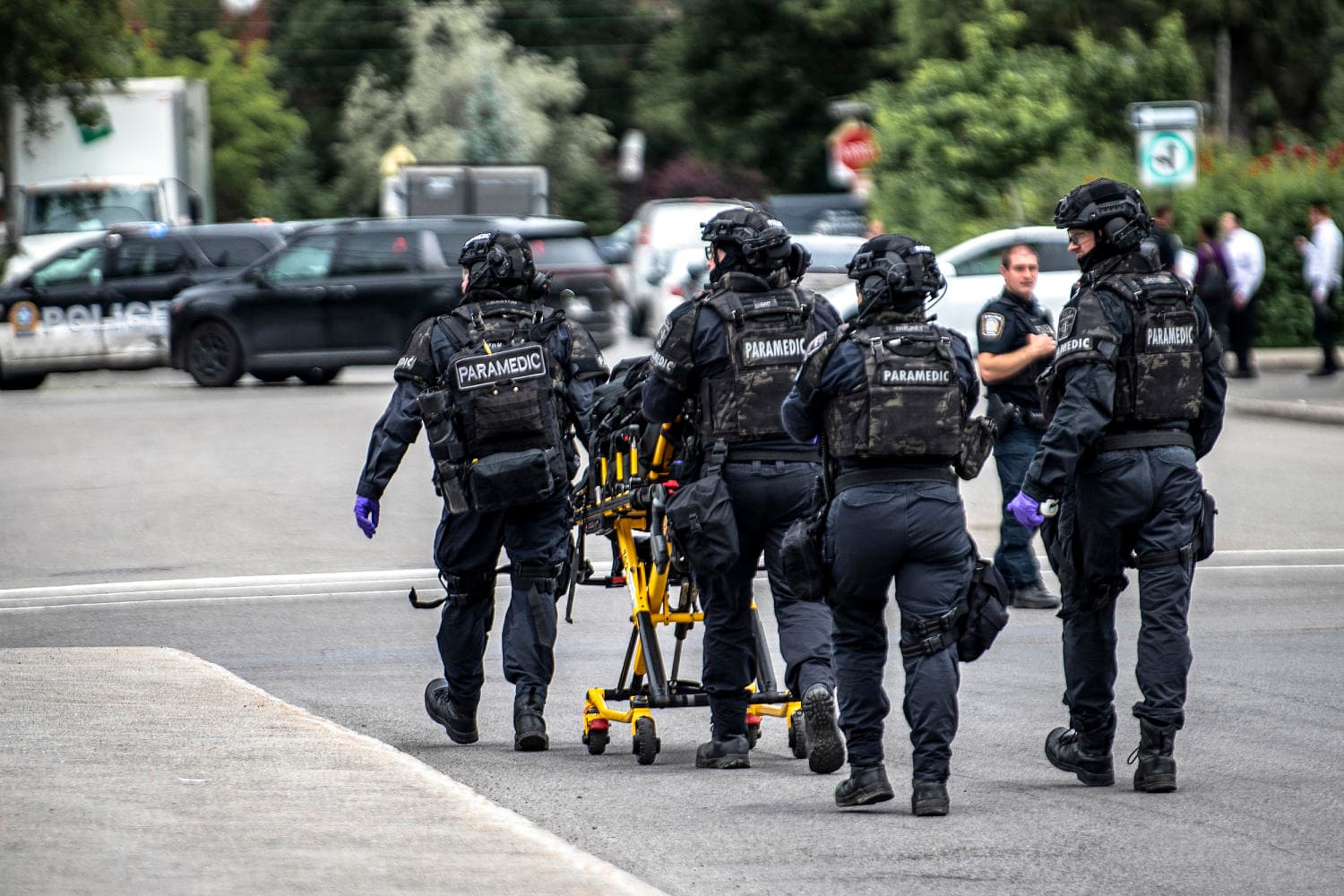 Scene of the shooting in Montreal's Côte-des-Neiges neighborhood