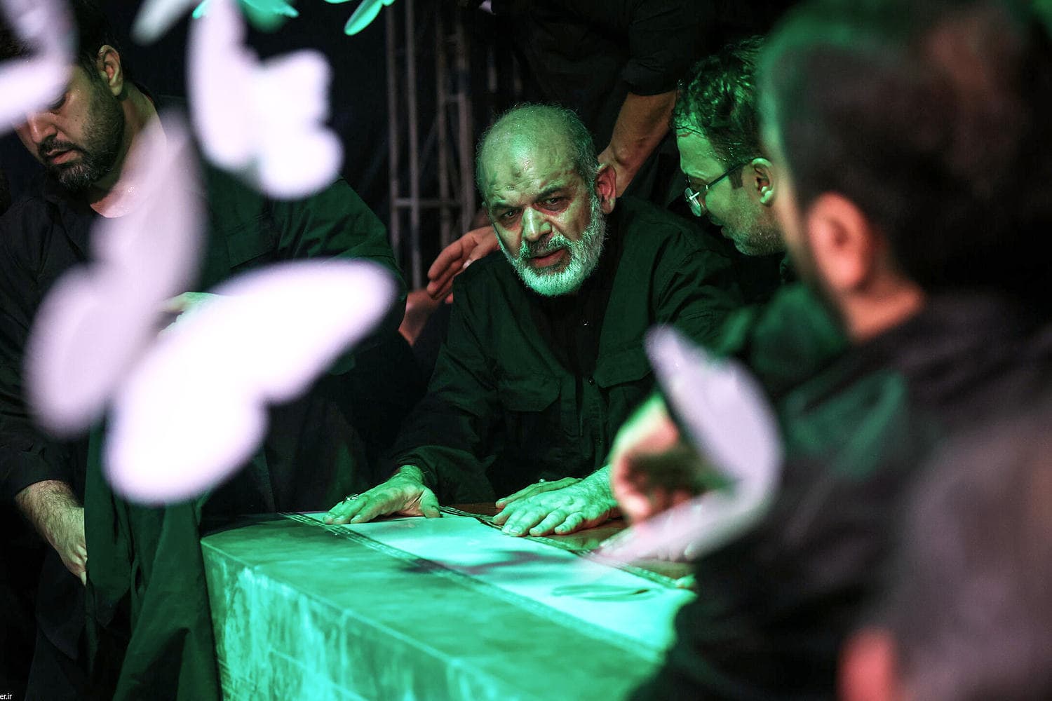 Iranian flag at half-mast during mourning for Supreme Leader Khamenei