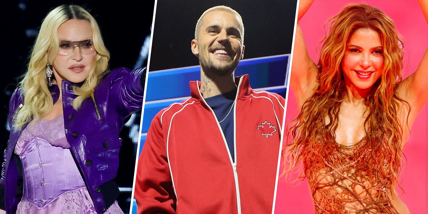 Performers at the inaugural halftime show of the FIFA World Cup Final