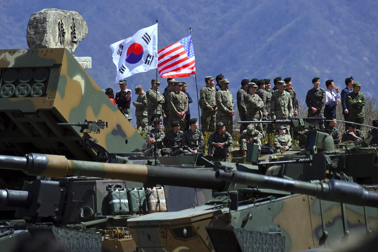 Infographic showing the timeline and implications of Trump's military directive with South Korea.