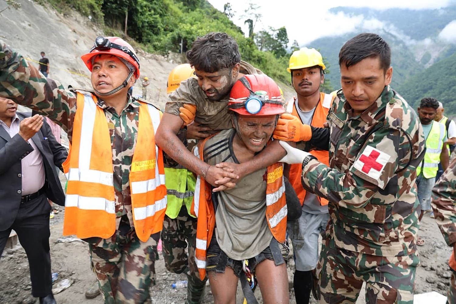 Two Workers Rescued from Nepal Hydropower Tunnel After Glacial Flood Disaster
