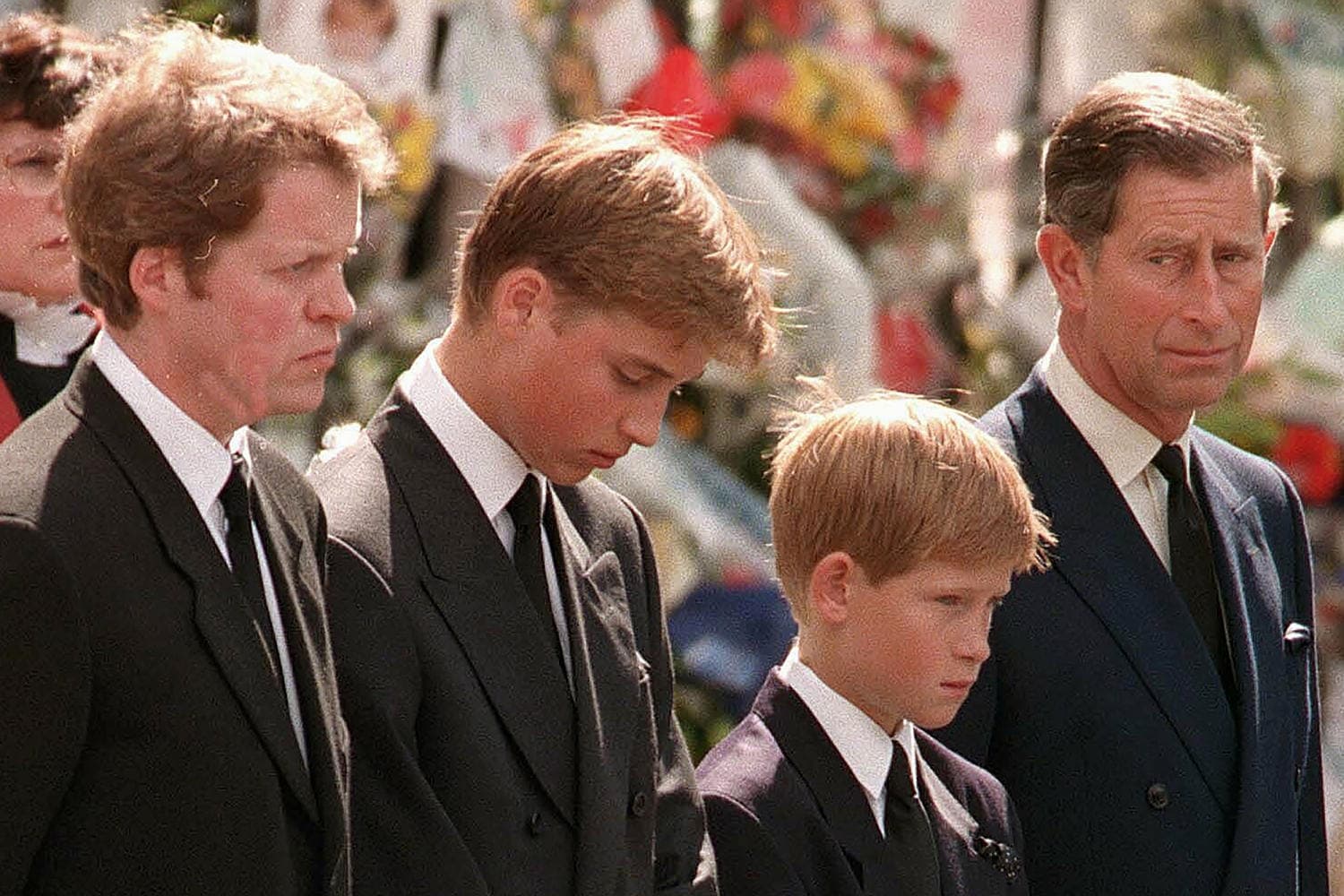 King Charles III at Buckingham Palace, responding to allegations from Charles Spencer's memoir about Princess Diana.