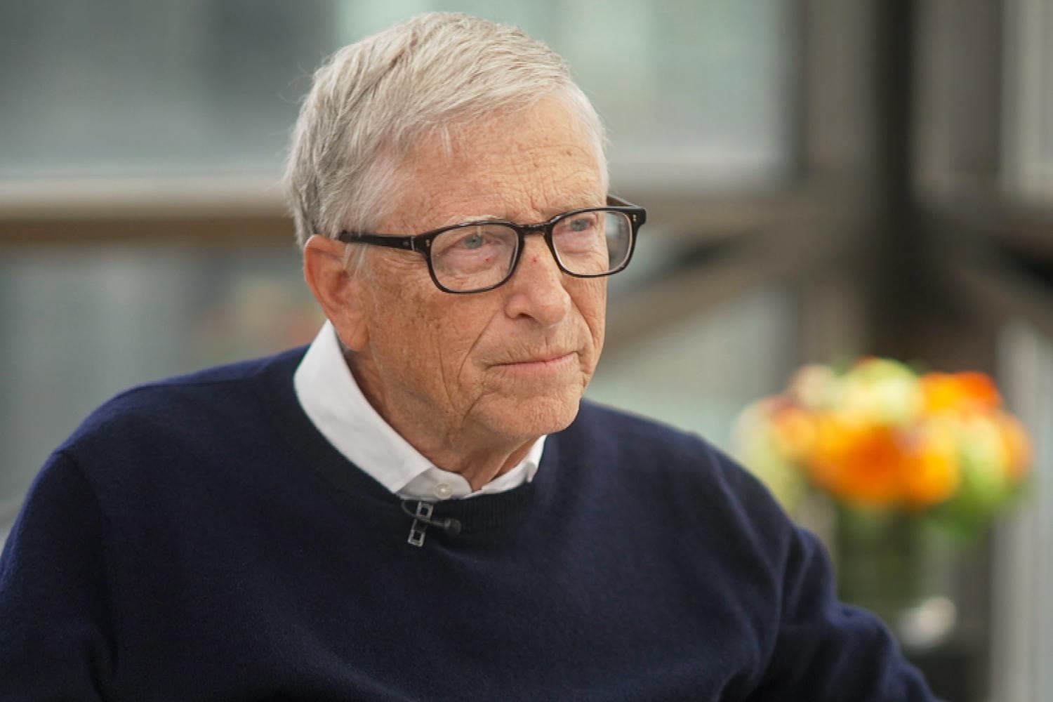 Infographic showing Bill Gates' call for AI oversight and potential risks involved.