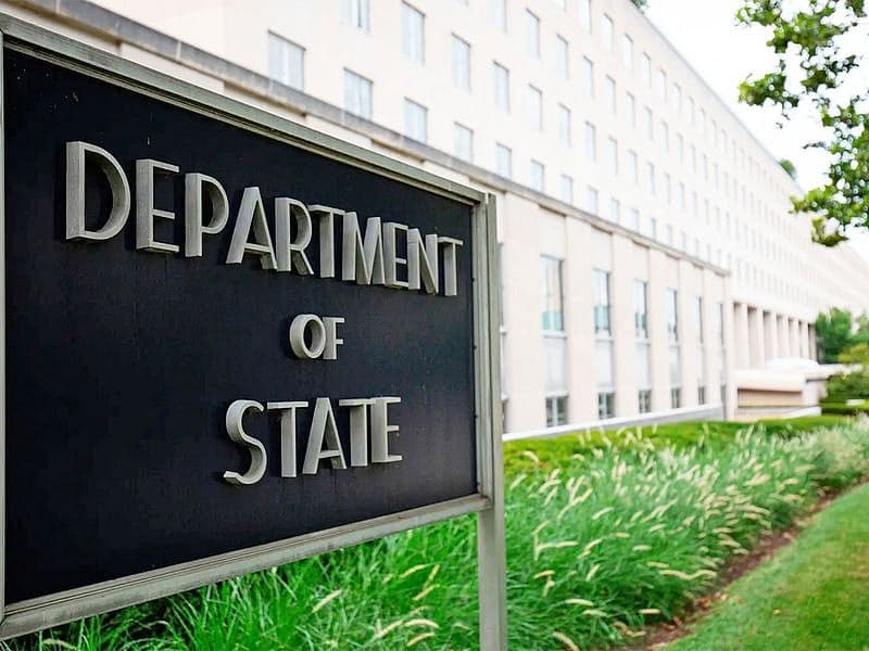 U.S. State Department visa bond announcement graphic
