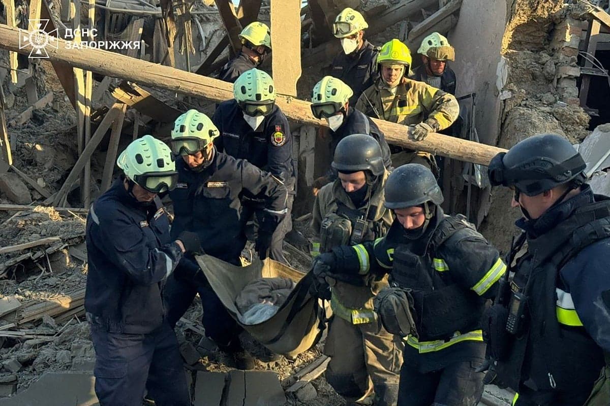A map highlighting recent missile strikes in Ukraine and their impact on civilians.