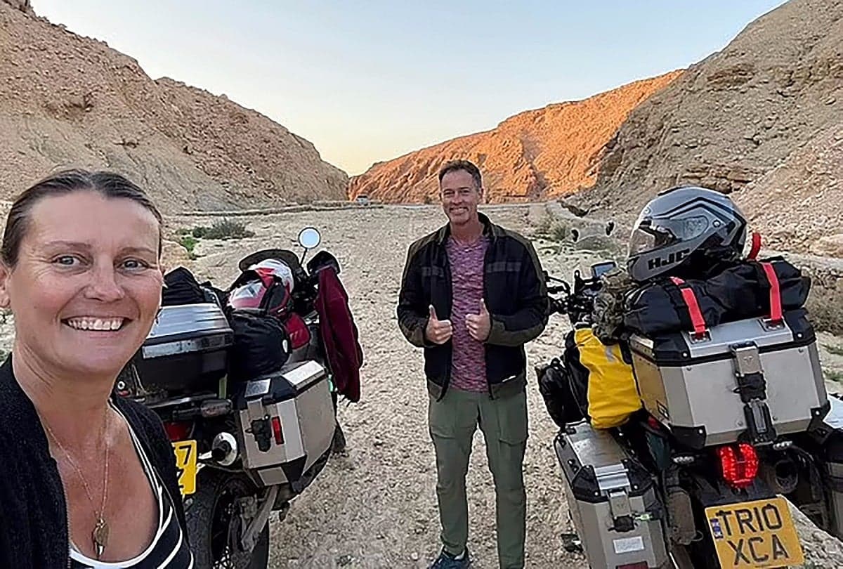 Craig and Lindsay Foreman during their hunger strike in Iran.