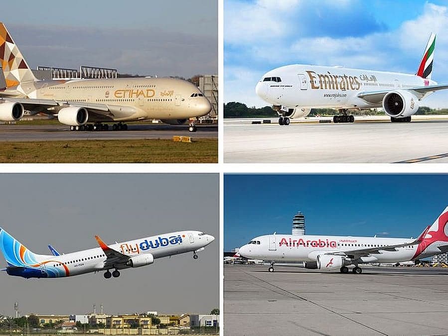 Illustration of flight cancellations due to geopolitical tensions in the Middle East.