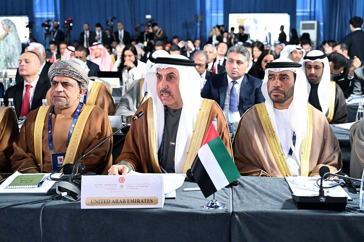 UAE's Saqr Ghobash Critiques Global Inaction on Palestinian Cause at IPU Assembly