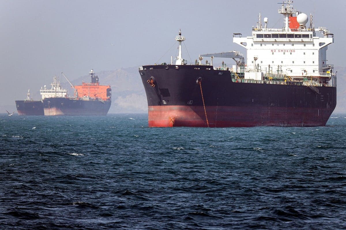 Infographic showing the Strait of Hormuz and its significance to global oil supply and potential price impacts.