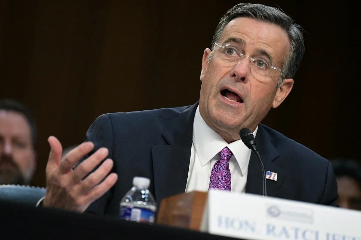 CIA Director John Ratcliffe in Moscow discussing NATO threats and geopolitical tensions.