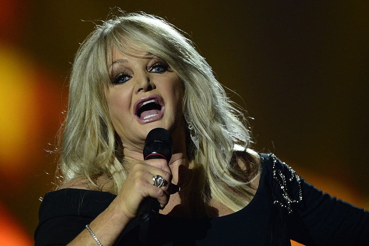 Bonnie Tyler performing on stage during her music career.