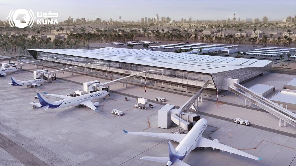 Kuwait International Airport with a focus on airspace safety concerns.