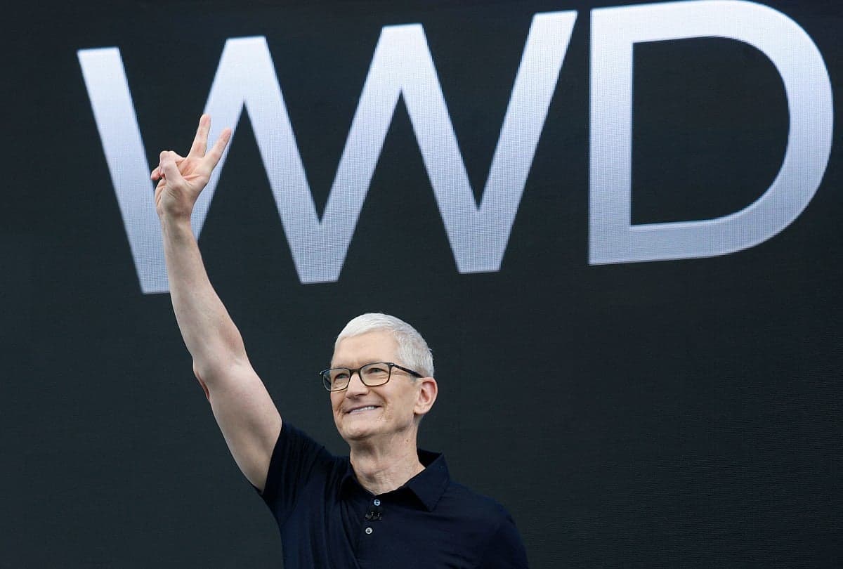 Apple WWDC announcement showcasing new AI architecture with Google Gemini models.