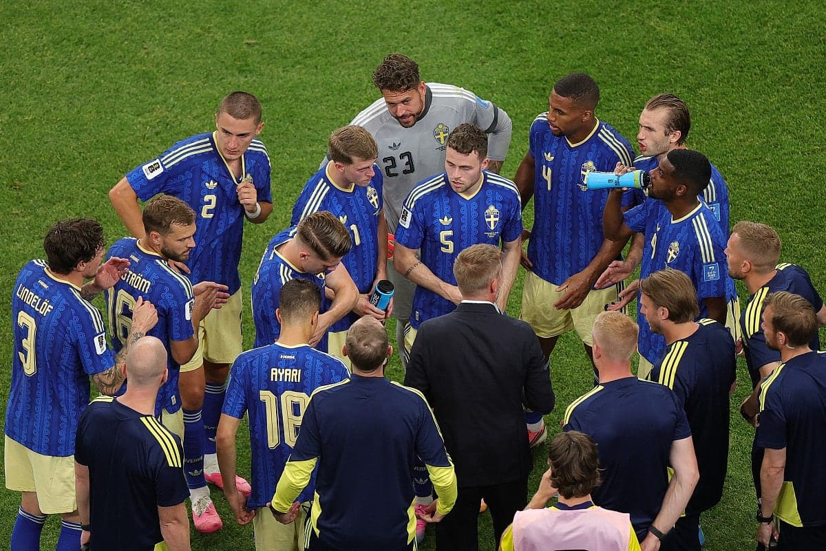 FIFA president Gianni Infantino discussing hydration breaks during the World Cup