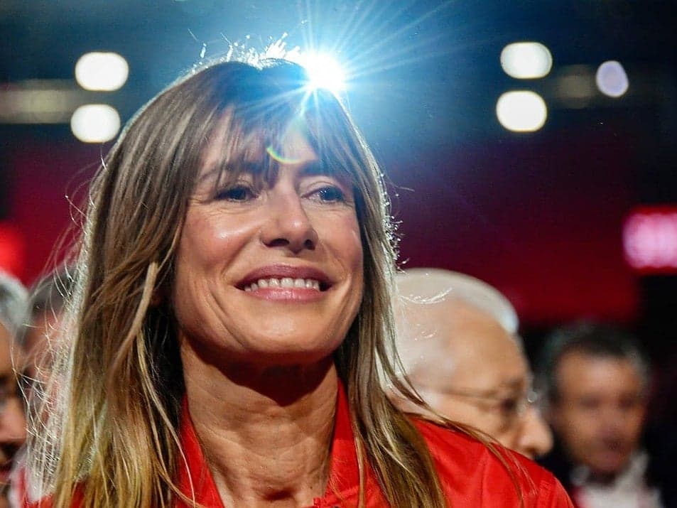 Begoña Gómez outside the court amid corruption charges