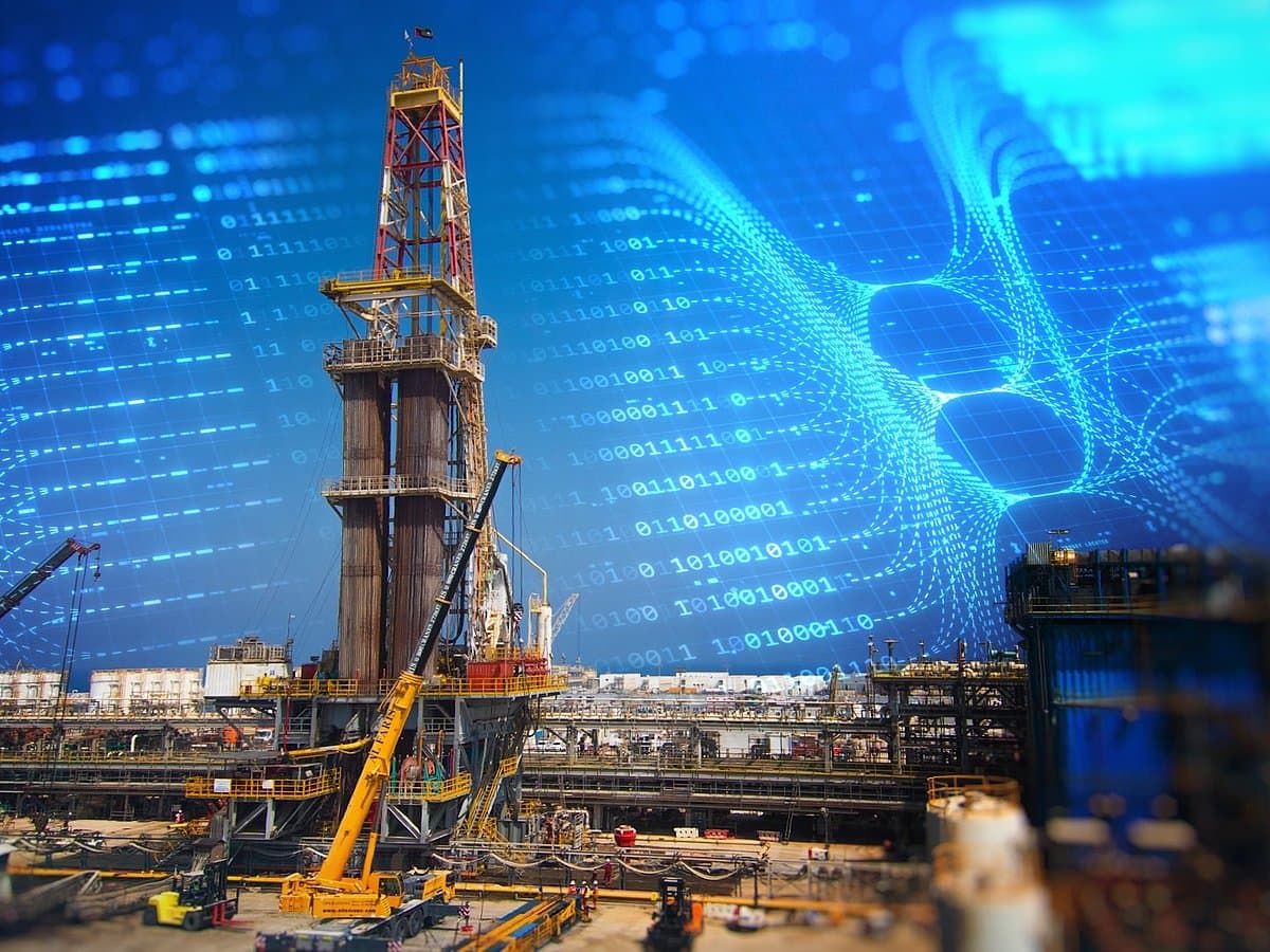 ADNOC Drilling's AD-300 AI-enabled walking island rig in action