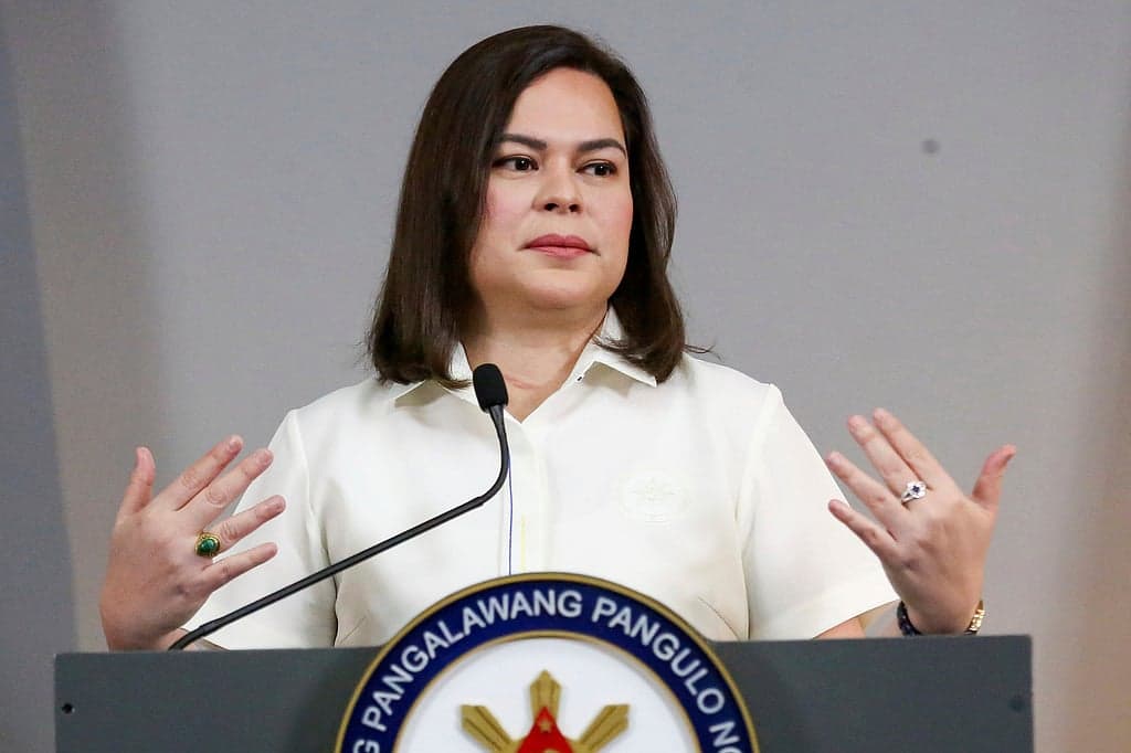 Philippine Vice President Sara Duterte during her impeachment trial