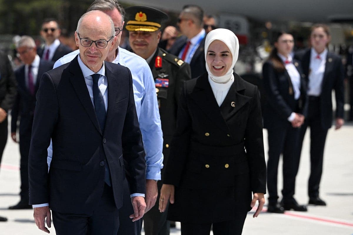 NATO leaders at the Ankara summit discussing defense initiatives