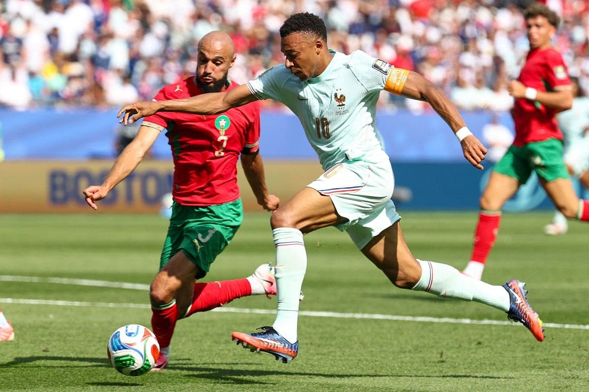 Moroccan fans clashing with police in London after World Cup defeat