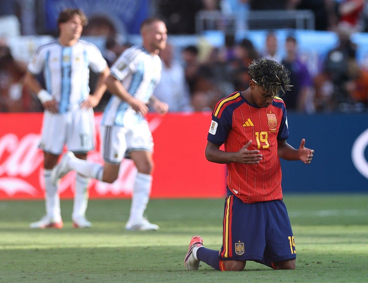 Spain celebrates their World Cup victory against Argentina