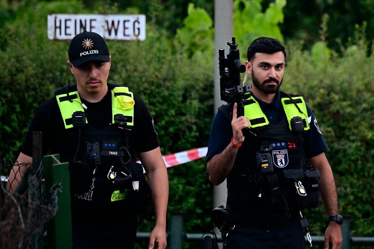A somber scene from Berlin's Pride parade following the attack.