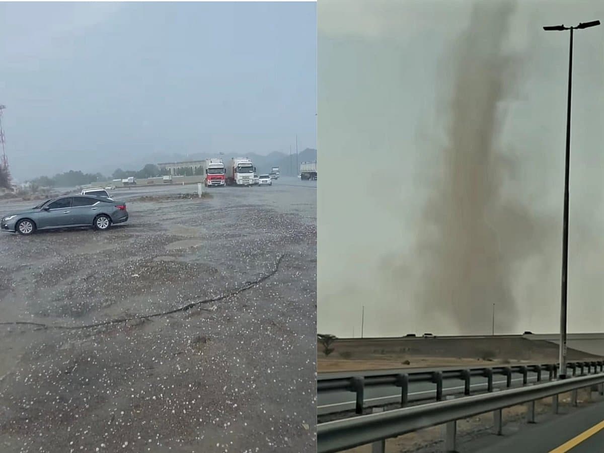 Severe weather conditions affecting eastern UAE regions