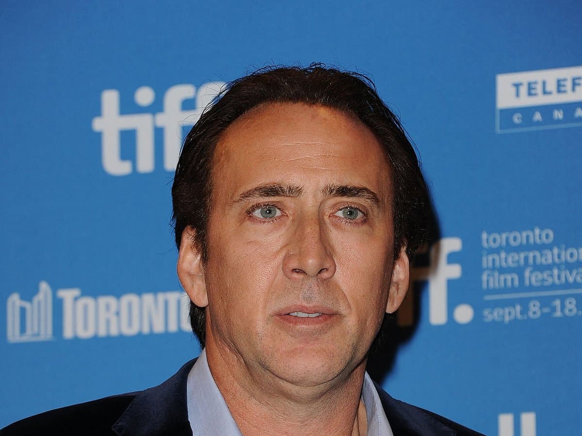 A visual representation of the theft of an unreleased Nicolas Cage film from Netflix.