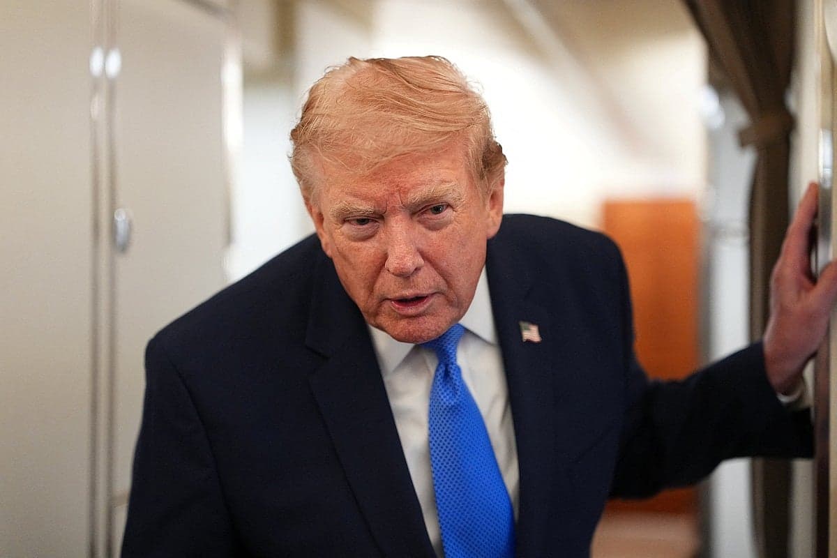 President Trump announcing new talks with Iran amidst regional tensions.