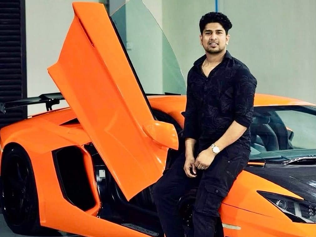 Scene of the gas cylinder explosion at a Dubai car showroom