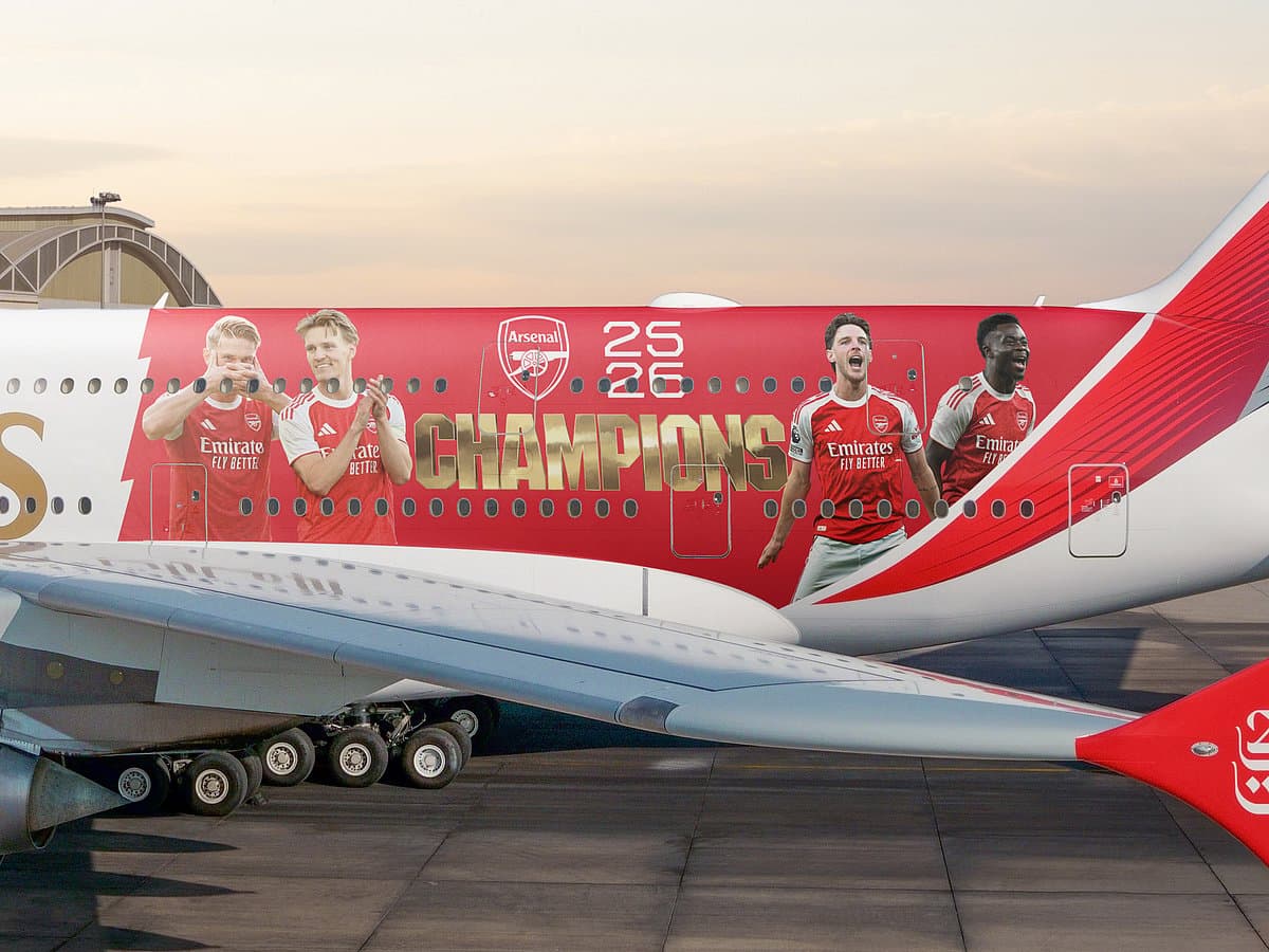 Emirates and Arsenal FC partnership announcement visual