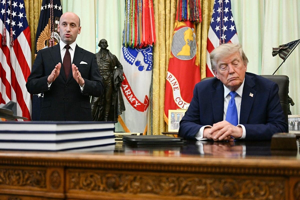 President Trump signing executive orders on immigration policy