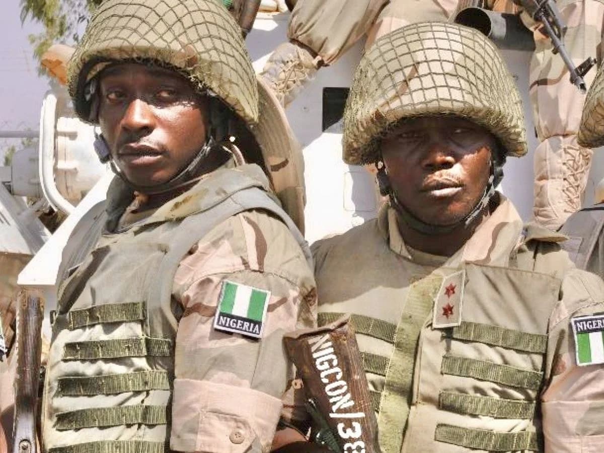 Minimalist data graphic showing the number 50 representing casualties from the Nigeria bandit attack in Taraba State.