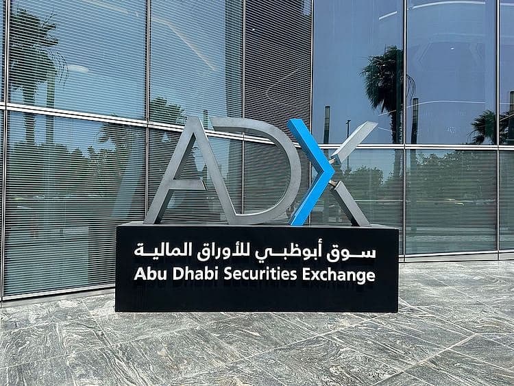 Infographic showing 38% profit growth of ADX-listed companies and key financial metrics.