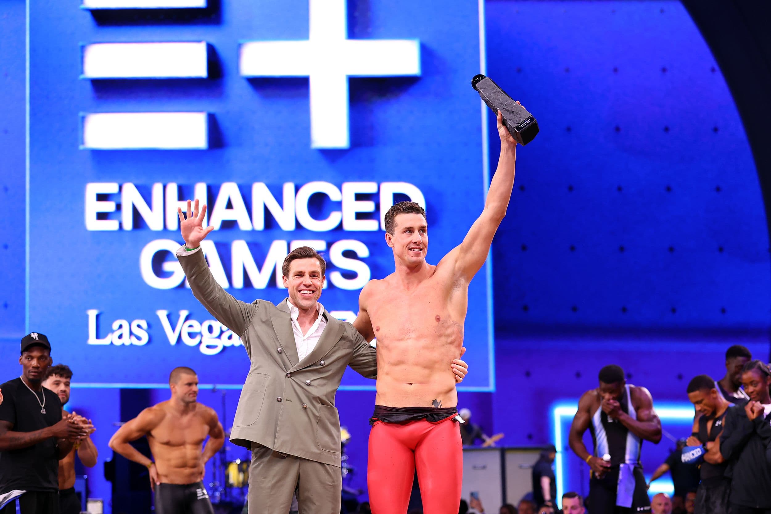 Athletes competing in the inaugural Enhanced Games in Las Vegas.