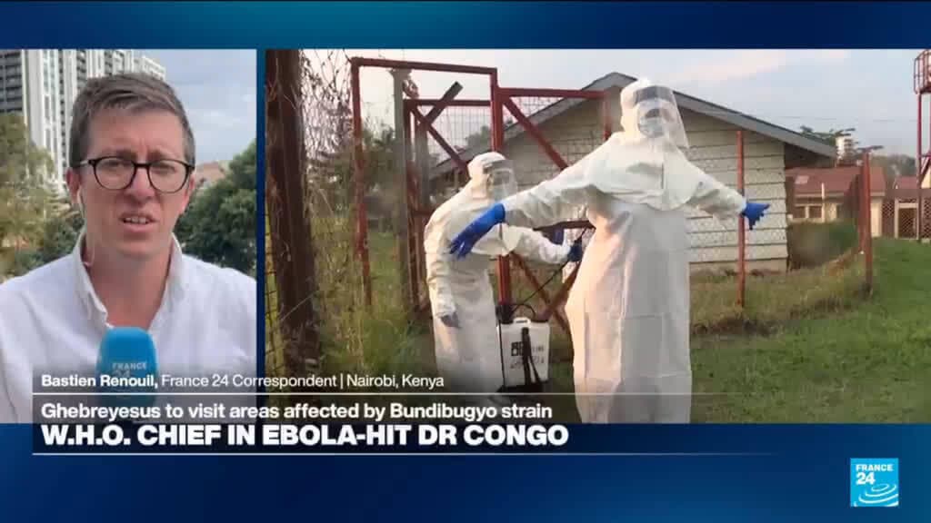 WHO Chief Tedros Adhanom Ghebreyesus addressing the Ebola outbreak in DRC.