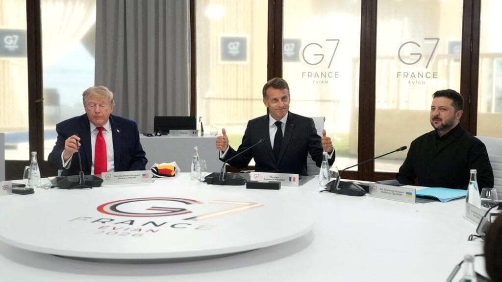 G7 leaders meeting to discuss support for Ukraine against Russia.