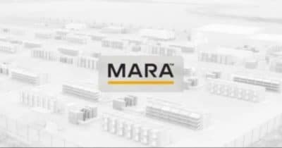 MARA Holdings financial report graphic showing Bitcoin price decline
